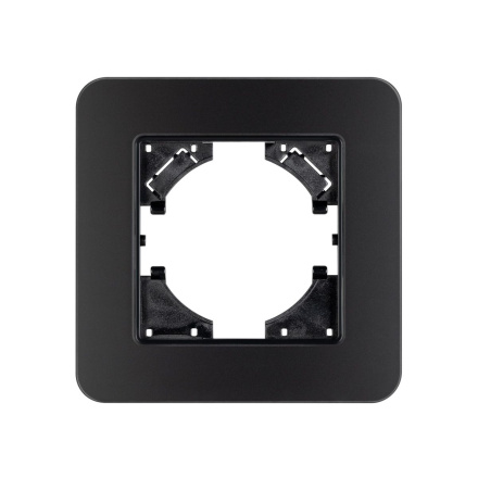 Рамка стеклянная на 1 пост Arlight FRM-OMALI-SFGS-1-BK 049676