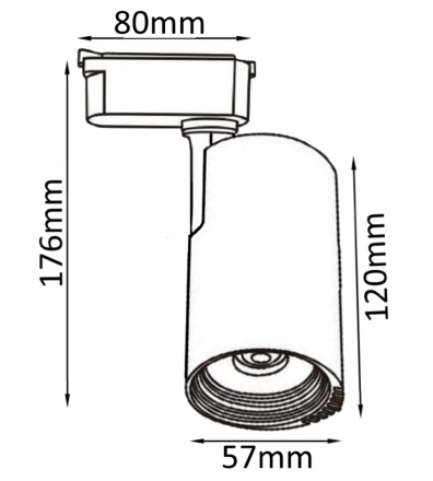 Трековый светильник Crystal Lux CLT 0.31 007 CLT 0.31 007 10W WH