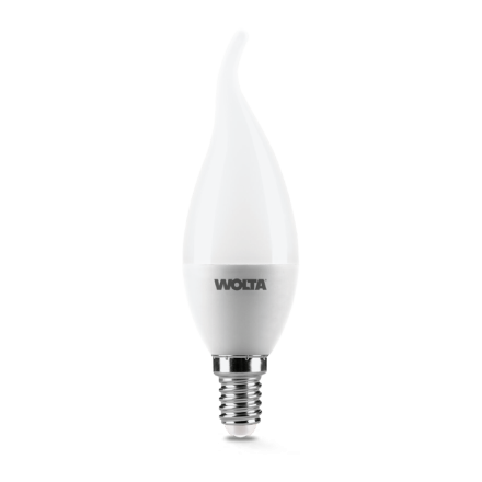 Светодиодная лампа WOLTA 10Вт 3000K E14 свеча матовая 25YCD10E14