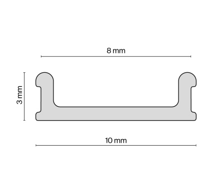 Вставка-заглушка для профиля ALM-9940-SC Maytoni ALM012-SC-W
