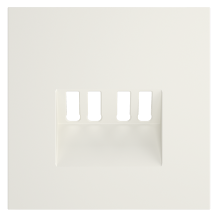 Накладка для розетки акустической 4-местной  Voltum S70 (хлопок) VLS001513