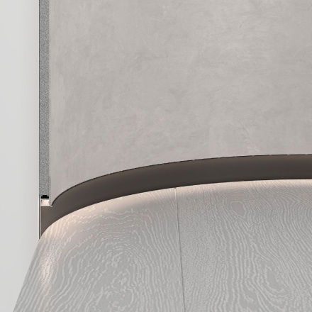 Профиль Arlight PLINTUS-FANTOM-BENT-H35-SIDE-2000 BLACK 043676