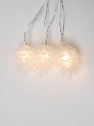 Светодиодная гирлянда (09582) Uniel шишки 220V белый ULD-S0280-020/DTA Warm White IP20 PINE CONES