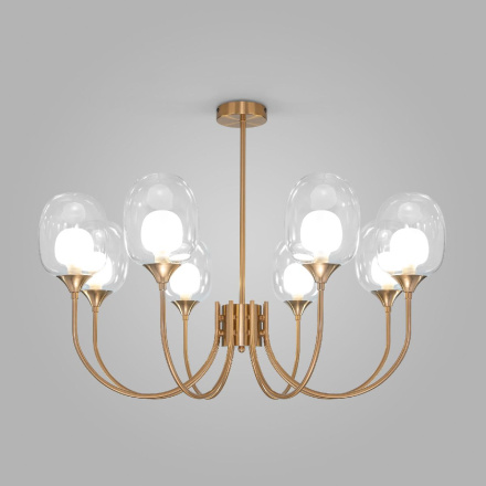 Люстра на штанге Eurosvet Spritz 70217/8 латунь a064748