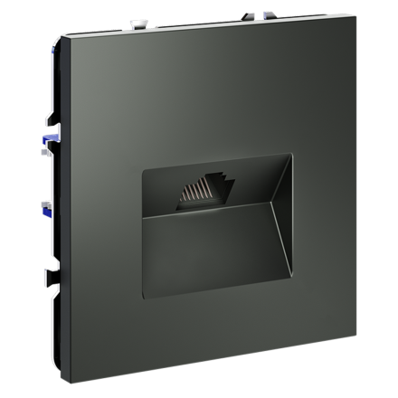 Розетка компьютерная Voltum S70 VLS060106 (титан)