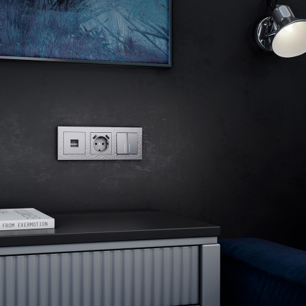 Рамка Werkel Hammer серебряный 4690389163432