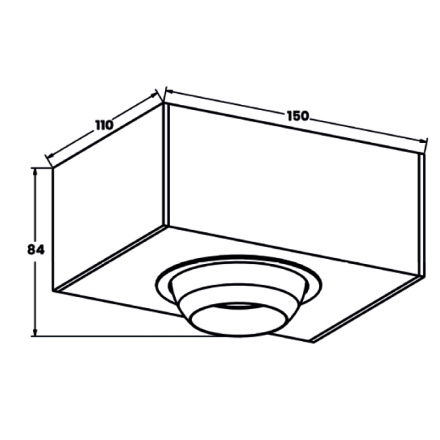 Потолочный светильник Zumaline MAC SL ACGU10-141
