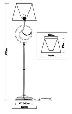 Торшер Alfa Astoria 24479