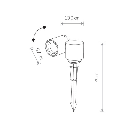 Ландшафтный светильник Nowodvorski Tubings M 8161