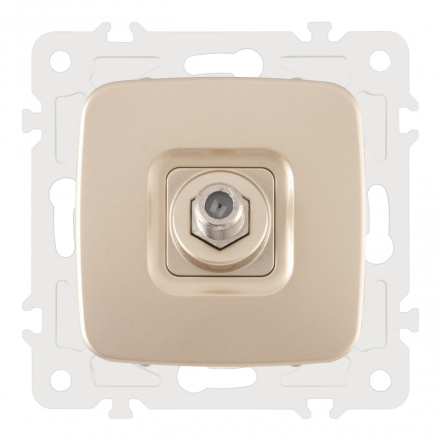 Розетка спутниковая SAT TV Arte Milano 205.42-1.shampan