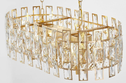 Подвесная люстра Lumina Deco Florina LDP 7041-700-PR F.GD