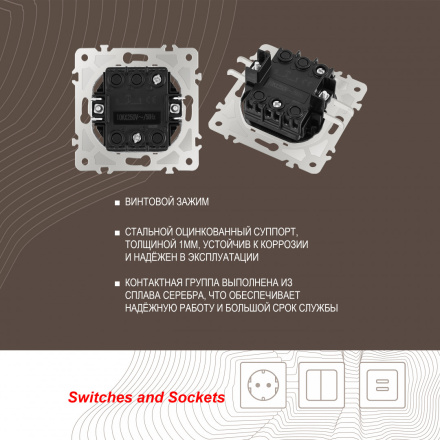 Кнопка дверного звонка Arte Milano 202.36-1.shampan