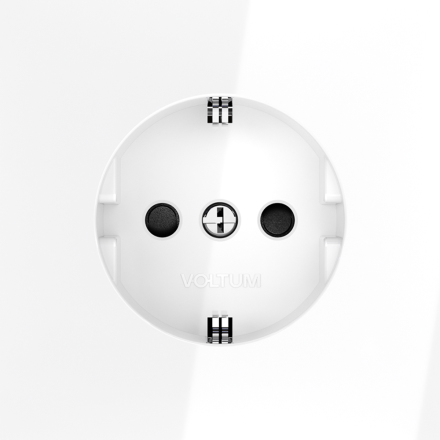 Розетка со шторками Voltum S70 VLS040201 (белый глянцевый)