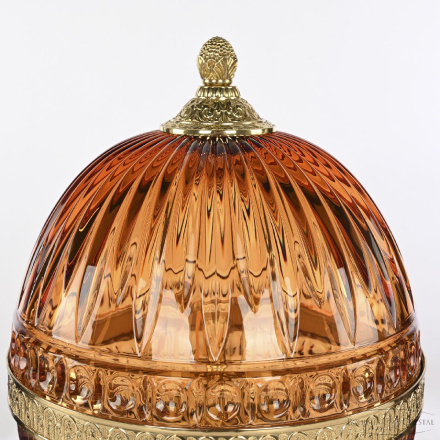 Настольная лампа Bohemia Ivele Crystal 5680L/22 G Amber/M-1G