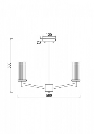 Люстра на штанге Freya Manisa FR5036PL-05N