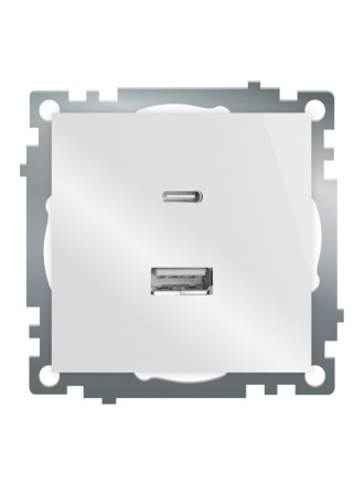 Розетка 2-местная USB + type C Stekker Катрин GLS10-7116-01 50051