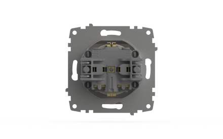 Розетка с крышкой и заземлением ELBI Zena Vega 609-010200-218