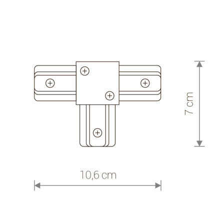 Коннектор T-образный Nowodvorski Profile 9187