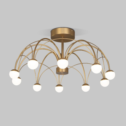 Люстра на штанге Eurosvet Ragno 90031/10 LED золото a069303