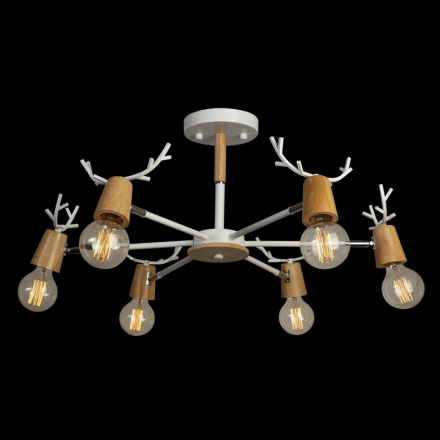 Люстра на штанге Loft IT Sven 10024/6 White