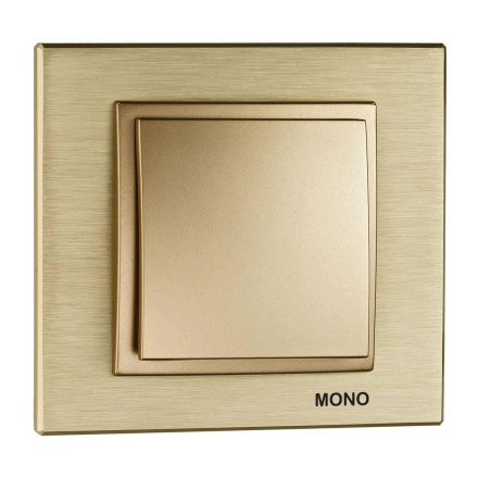 Выключатель одноклавишный Mono Electric Despina-Larissa 10А 250В титан 500-002225-100