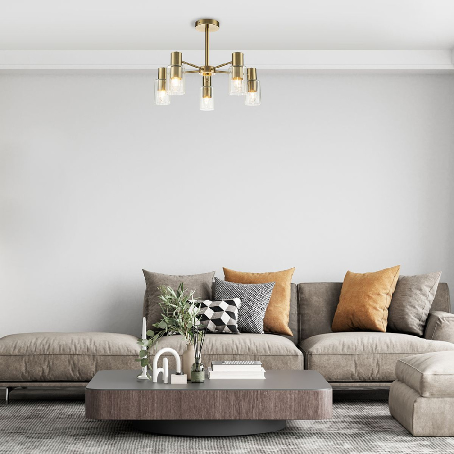 Люстра на штанге Escada Diversity 2120/5P Gold