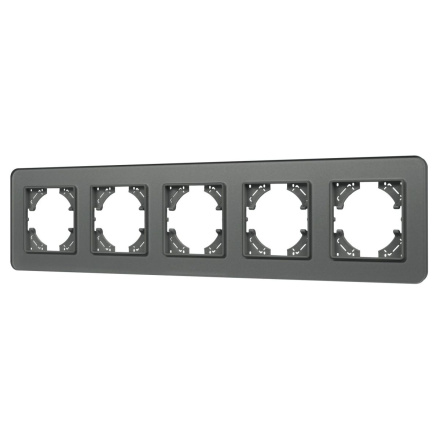 Рамка на 5 постов стеклянная Arlight FRM-OMALI-SFGS-5-GR 049722