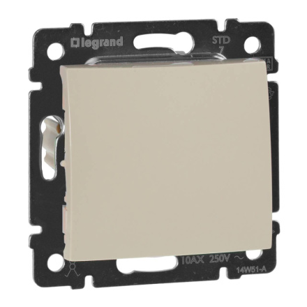 Переключатель одноклавишный промежуточный Legrand Valena 10A 250V слоновая кость 774307