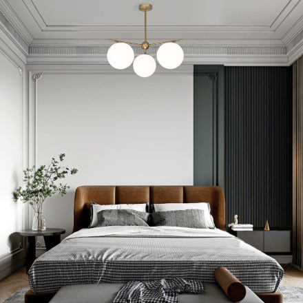 Люстра на штанге Eurosvet Marbella 60147/3 латунь a063853