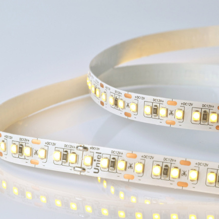 Светодиодная лента Uniel ULS-M14-2835-168LED/m-10mm-IP20-DC12V-14W/m-5M-3000K PROFI катушка в герметичной упаковке