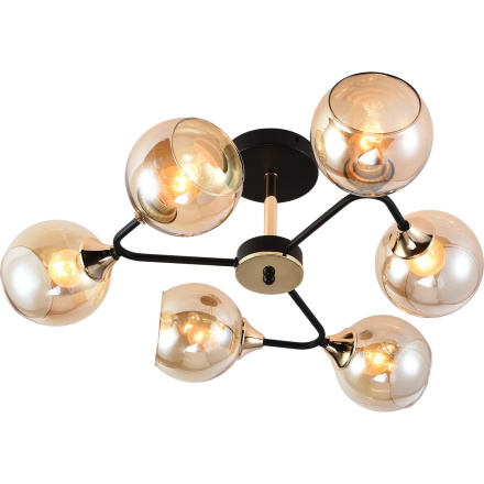 Люстра на штанге Reluce 01339-0.3-06 BK+FGD