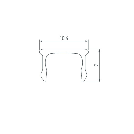 Экран Arlight ARH-PLINTUS-FANTOM-3000 Opal 043128