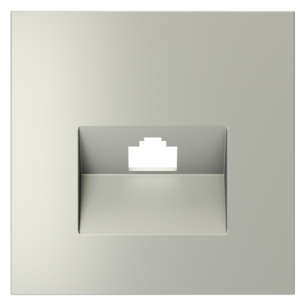 Накладка для розетки компьютерной RJ45 кат.6 Voltum S70 (сталь) VLS001305