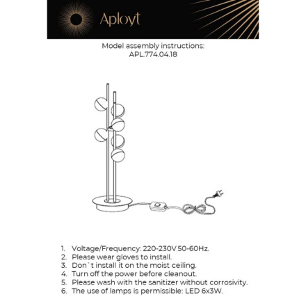 Настольная лампа Aployt Delfin APL.774.04.18