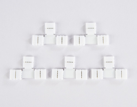 Соединитель T для светодиодной ленты 5050 12/24V (4 конт.) GS7001 (5шт) Ambrella Light Illumination GS7001