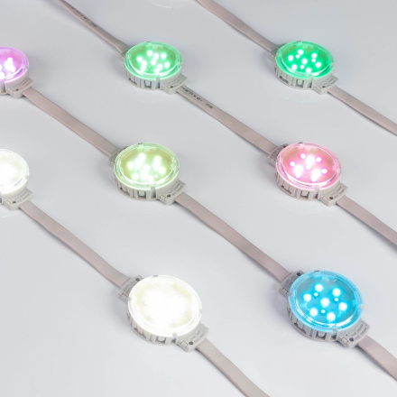 Модуль управляемый Arlight DMX-F10-D50 24V RGBW (2W, IP68, 120 deg) 036825