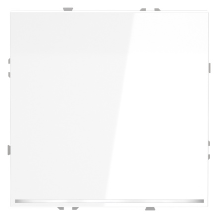 Выключатель одноклавишный с подсветкой Voltum S70 VLS010201 (белый глянцевый)