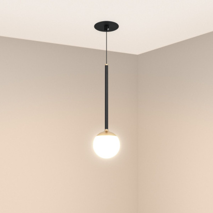 Подвесной светильник Arlight SP-BEADS-HANG-BUILT-T-R100-8W Warm3000 (BK-GD, 180 deg, 230V) 056420