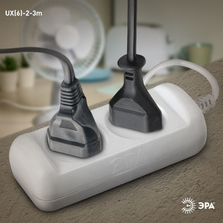Удлинитель электрический Эра UX(6)-2-3m Б0038565