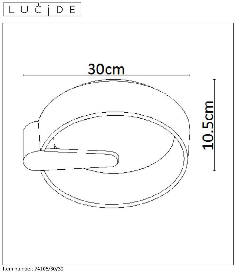Потолочный светильник Lucide MIAMI 74106/30/30