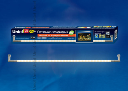 Подсветка для зеркал Uniel ULM-F31-5,5W/WW IP20 SILVER картон