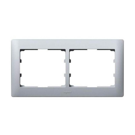 Рамка 2-постовая Legrand Galea Life алюминий 771302