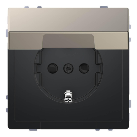 Розетка Schneider Electric Merten D-Life 16A с/з и крышкой MTN2310-6050