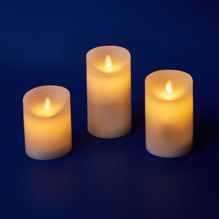 Набор свечей светодиодных Uniel ULD-F055 WARM WHITE RC CANDLE SET3 UL-00008623
