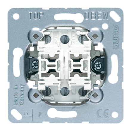 Механизм переключателя 2-клавишного 10A скрытый монтаж Jung 509U