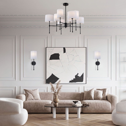 Люстра на штанге Eurosvet Notturno 60162/8 черный a065663