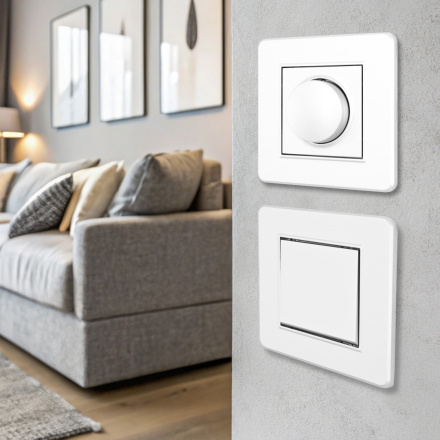 Выключатель одноклавишный Arte Milano SET16-1-30-1 white