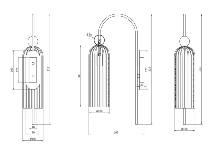 Бра Maytoni Antic MOD302WL-01W