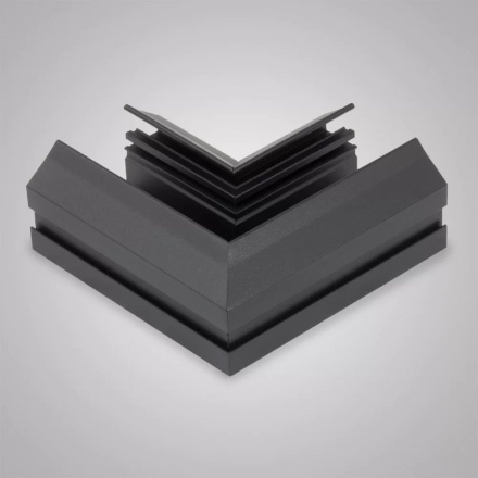 Угловой соединитель для шинопровода и закладного профиля для натяжного потолка AM Group AM540 BK SMART