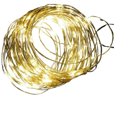 Светодиодная гирлянда (UL-00005482) Uniel Роса теплый белый ULD-S1000-100/SCB/3AA Warm White IP20 Dew